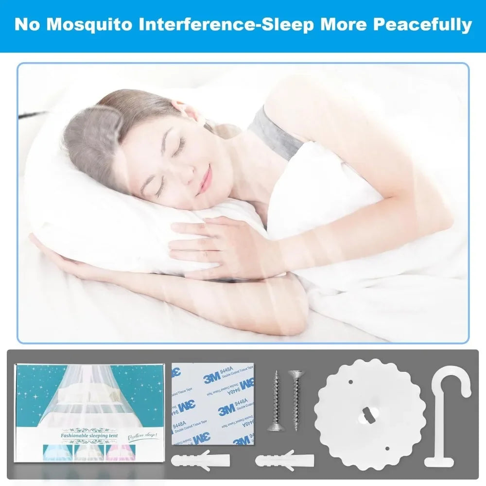 New 1/2Pcs Camping and Home Use Large Mosquito Net Bed, Mosquito Net Single Double Bed, 0.6x2.5x10.5M Mosquito Repellent Cover