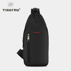 Tigernu Waterproof Oxford Crossbody Chest Sling Bag for Men, Black