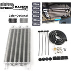 2 Row 4 Row 6 Row 8 Row 10Row 16Row Universal Remote Transmission Oil Cooler Auto-Manual Radiator Converter Aluminum Kit