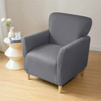 Stretch Spandex Tub Chair Cover Water Repellent Elastic Club Sofa Covers Solid Color Relax Single Armchair Slipcover Bar Counter