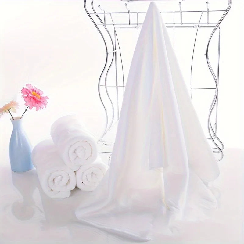 Microfiber Salon Towels 10pcs White Absorbent Spa Hair Drying Massage Towels