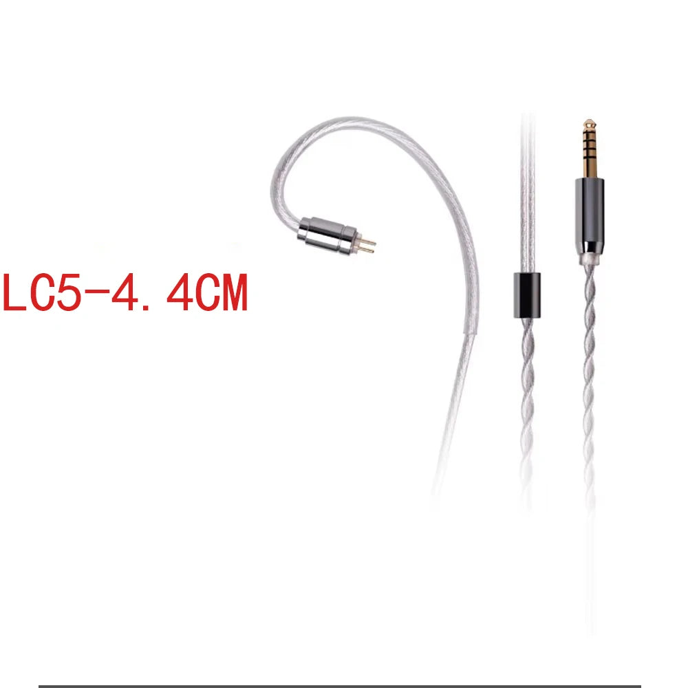 SIMGOT Xingge Headphone Cable LC5 0.78 Dual Needle Interchangeable Upgrade Cable 4.4mm/3.5mm High Purity 6N Single Crystal