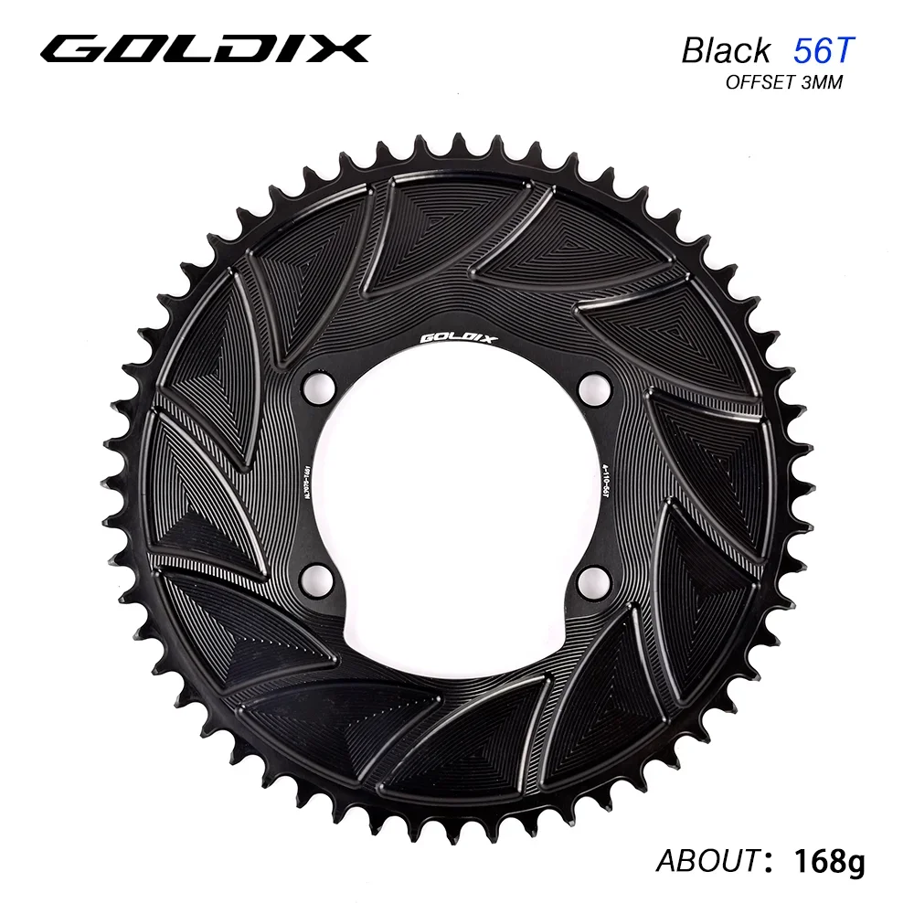 GOLDIX Road Bike Gravel Bike Single Chainring 110BCD Suitable for Shimano R7000 R8000 R8100 R9200 Suitable for Crank Power Meter