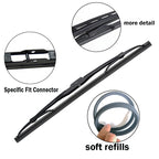 Erick's Front & Rear Wiper Blades Set for Audi A3 8P 2005-2012 24+19+13 in
