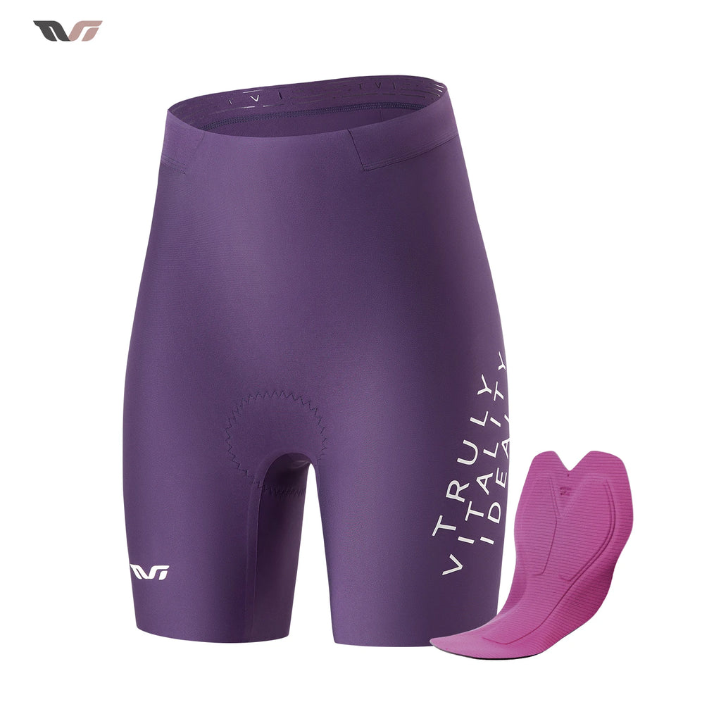 ROCKBROS TVI Summer Cycling Shorts Lightweight Breathable High Elastic Soft Sponge Cushion Pad Shorts Women Sport Cycling Shorts