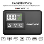 Mini Bike Pump Electric 120 PSI Portable Bicycle Tire Inflator Adaptive Presta & Schrader Valve for Road Bike MTB E-Bike Cycling