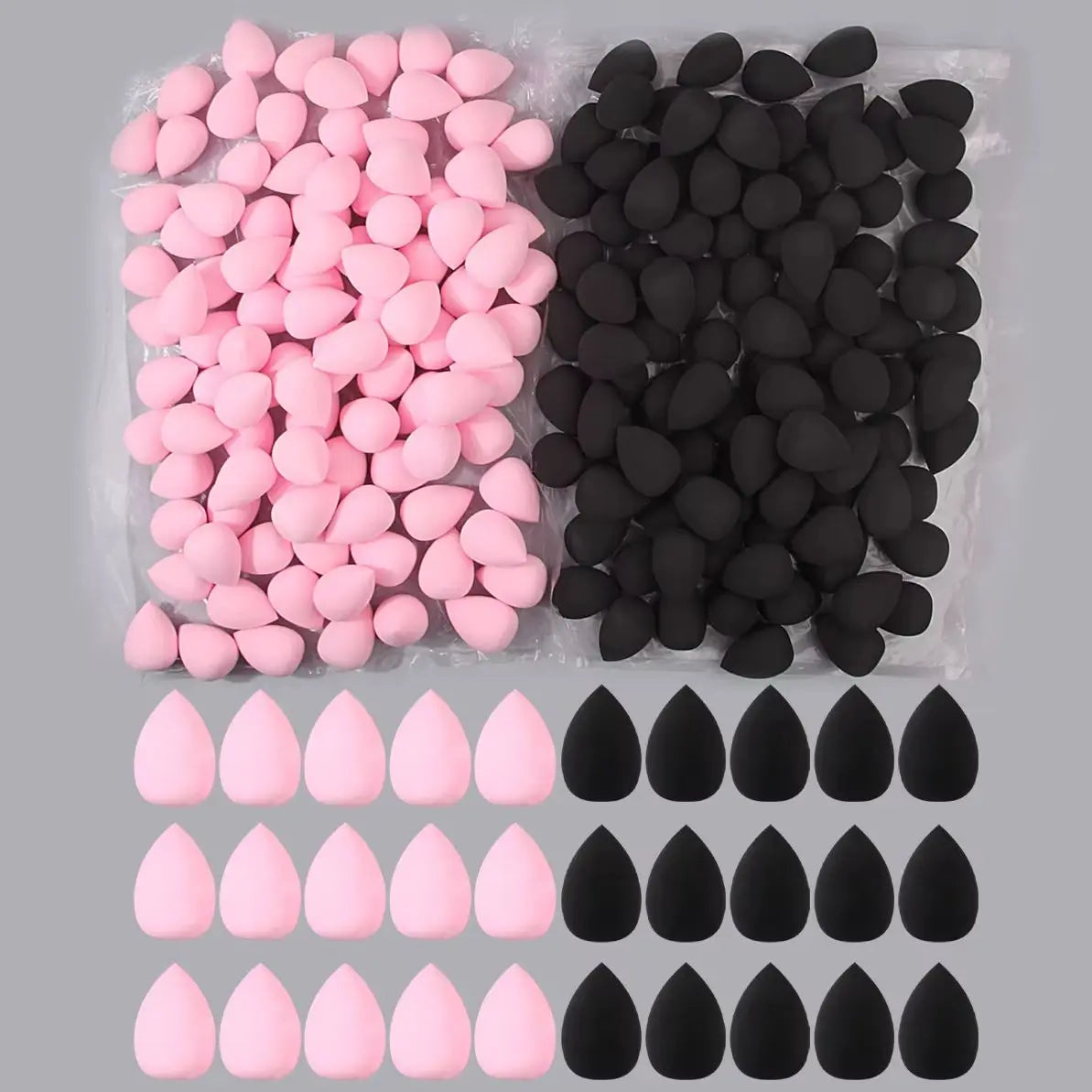 100PCS large makeup sponge, suitable for face cream and powder concealer, loose powder makeup applicator