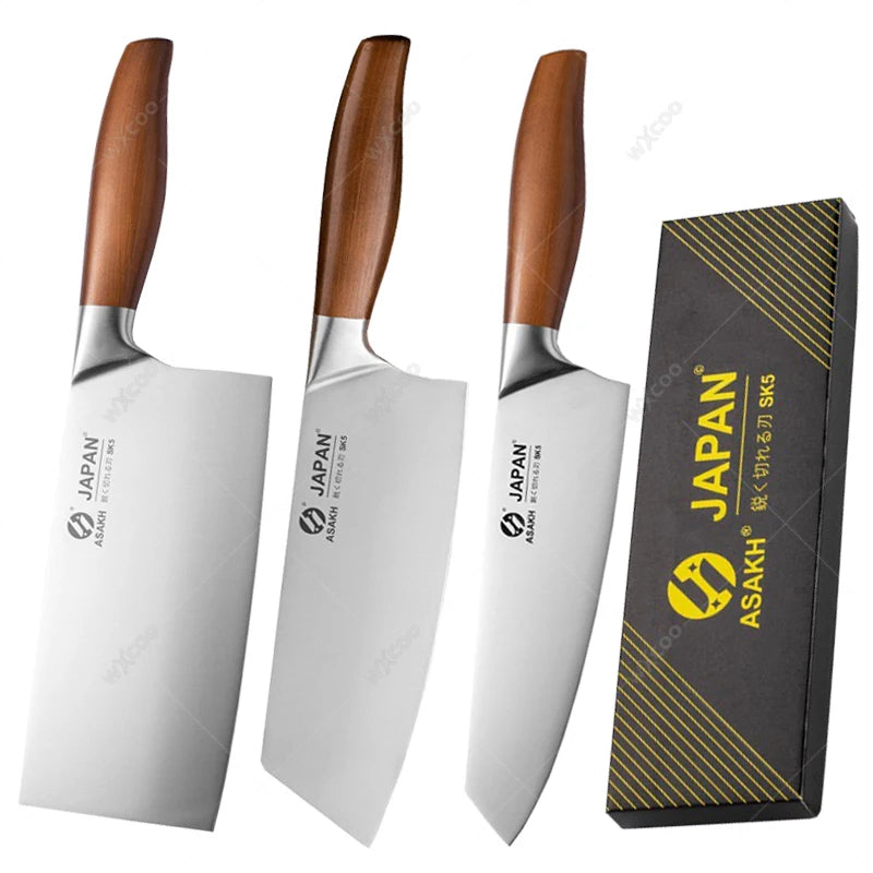 WXCOO Japanese Kitchen Knives Stainless Steel Professional Chef Knife Fish Fillet Meat Cleaver Slicing Knife Cooking Tools