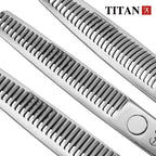 TITAN Hair Thinning Scissors Barber Texturizing Shears, Professional Cutting Tool