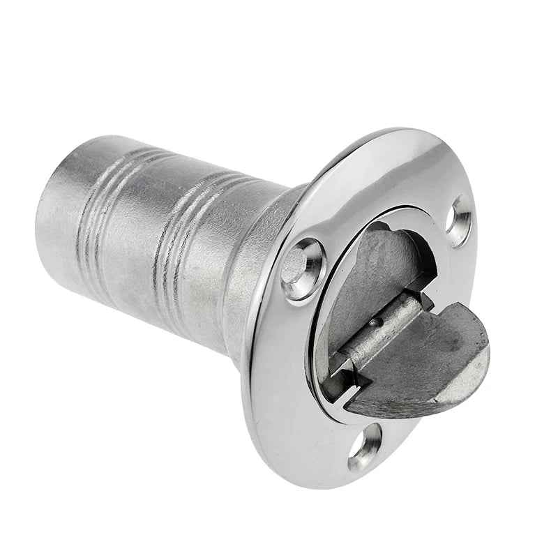 38/50mm 316 Stainless Steel Boat Deck Filler with Keyless Cap GAS DIESEL FUEL WASTE WATER Mirror Polish Marine Deck Filler Cap