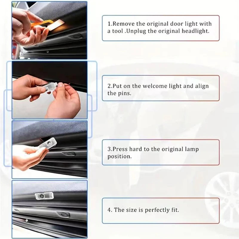 For BYD EV Han DM Song PLUS Qin PRO Seal EA1 Car door lights welcome lights exit warning lights night signal lights