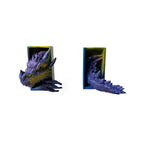 2Pc Dragon-Shaped Bookend Decorations, Fantasy Decor, Home Decor Ornaments, Bookshelf Bookend Decorations, Dragon-Shaped Decorations Appear on the Bookshelf.