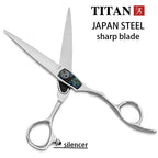 TITAN professional barber scissors cutting thinning hair cut tool hairdressing shear 6inch vg10 steel cnc