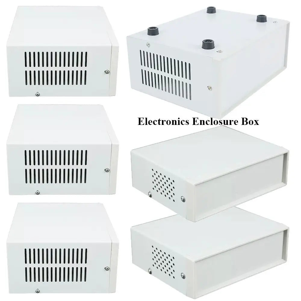 Metal Enclosure Project Case DIY Junction Box Electronics Enclosure Box Outdoor Indoor Electronic Module Instrument Housing Box