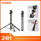 COMAN MT68 Quick Release Light Stand 2.12m Aluminum 7-Section for Photography Lights