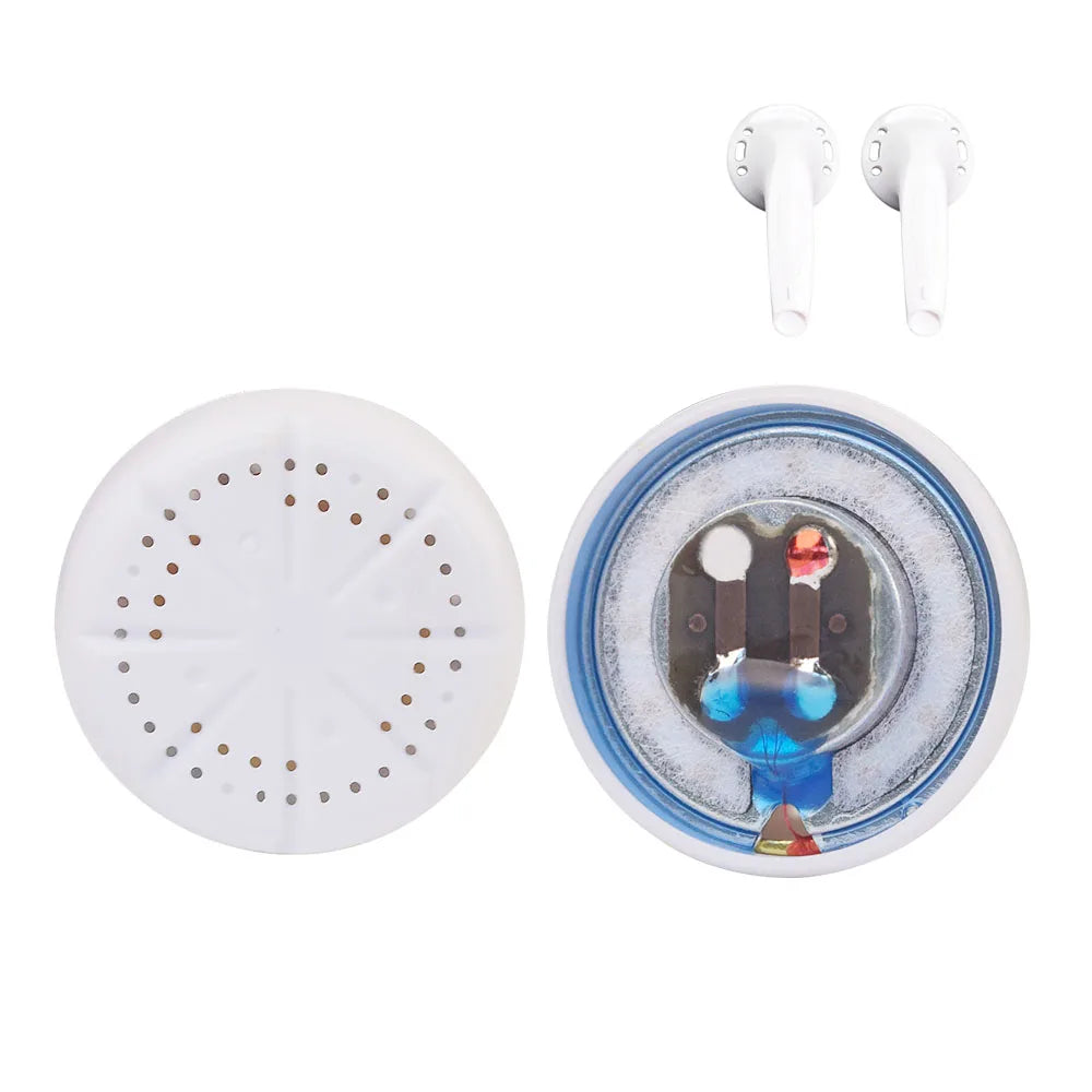 QIGOM 15.4mm Earphone Driver 32Ω 115dB DIY Flathead Headset 1 Pair Black Shell