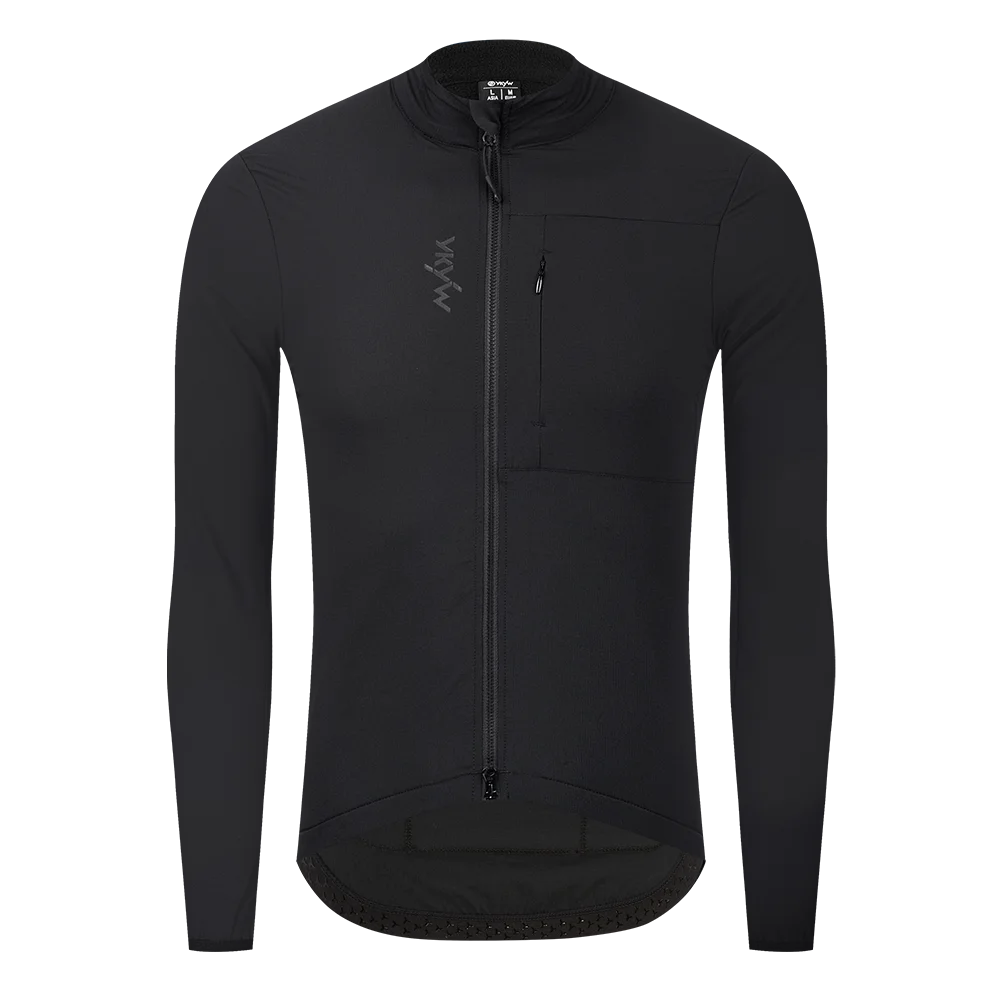 YKYW Waterproof Windproof Men Long Sleeve Cycling Jacket Thermal Fleece Bicycle Windbreaker Coat Road Bike Cycling Clothing Top