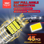 2Pcs Car LED Reverse Light For Alfa Romeo Giulietta 147 156 159 166 Brera Mito Spider GTV P21W Ba15s 1156 Canbus Backup Lamp