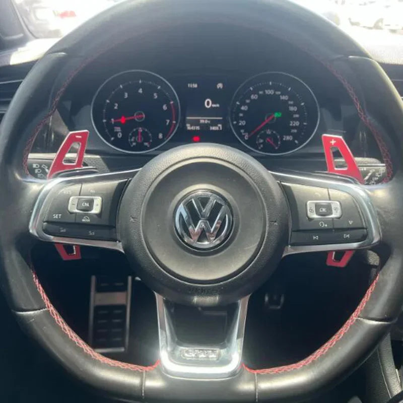 Car Steering Wheel Paddle Shift Extend Shifter Sticker For VW Golf 7 GTI MK7 GTE GTD RLINE Volkswage POLO Scirocco Sagitar GLI