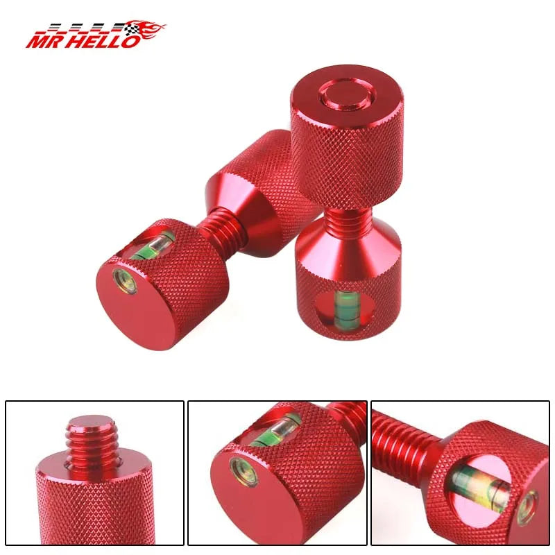 2 Hole Flange Alignment Pin Set 1-1/8in 6061 Aluminum, Black or Red
