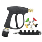 Pressure Washer Gun with Hose Adapter & Quick Connect Nozzle for Karcher Nilfisk Bosch Parkside