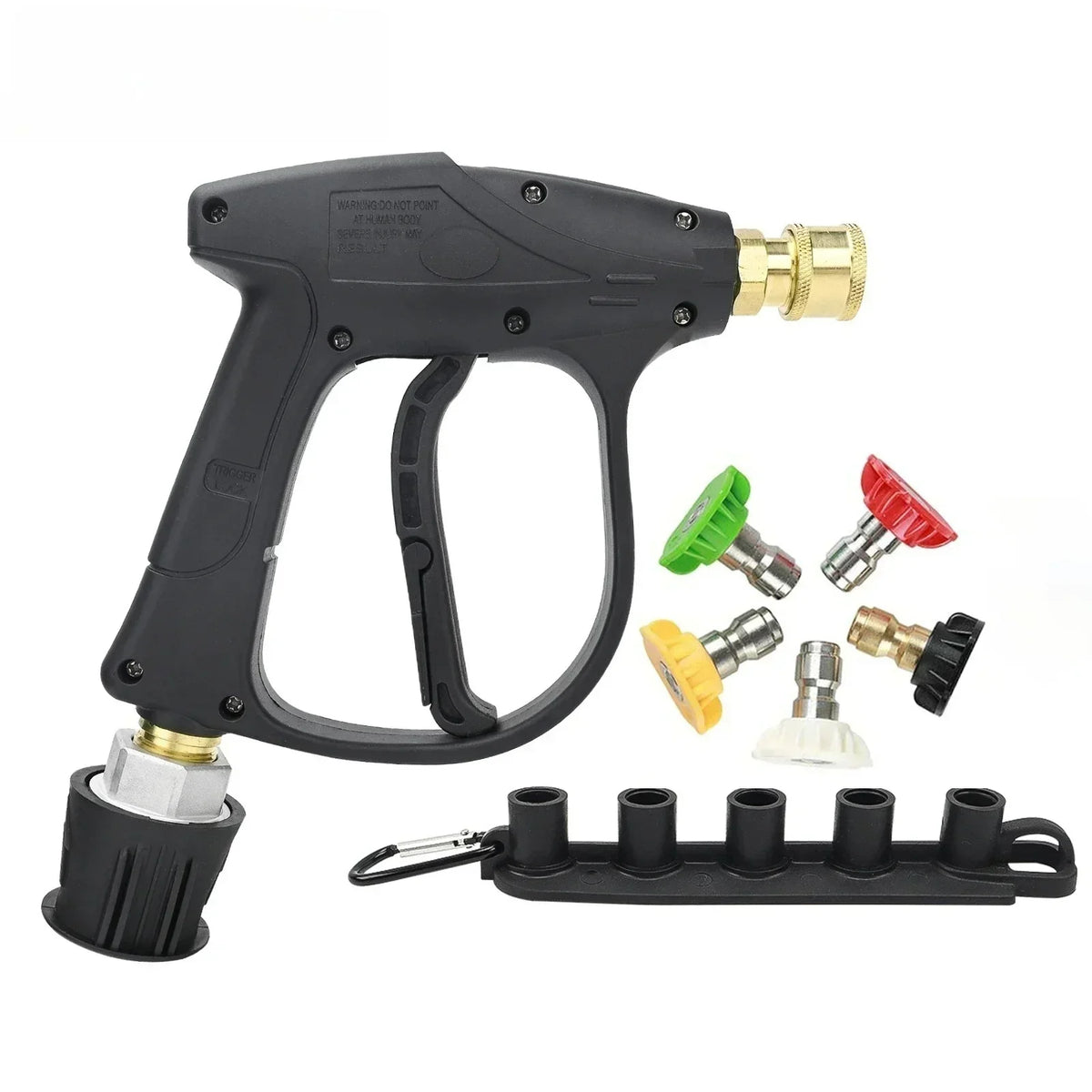 Pressure Washer Gun with Hose Adapter & Quick Connect Nozzle for Karcher Nilfisk Bosch Parkside