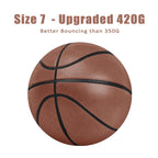 Silent Basketball Size 7#(29.5")6#/5# Dribbling Indoor Grooved Airless Foam Basketball Quiet Dribbling Training Silent Ball Gift