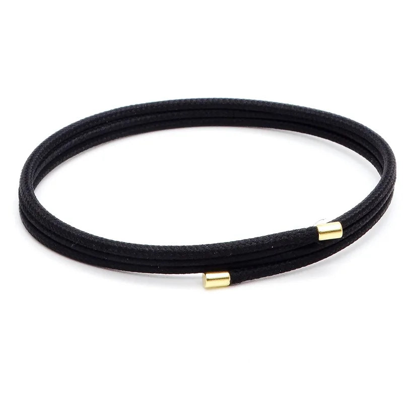 5Pcs Multicolor Magnetic Rope Adjustable Magnet Milan Rope Bracelet Automatic Magnetic DIY Jewelry Making Accessories