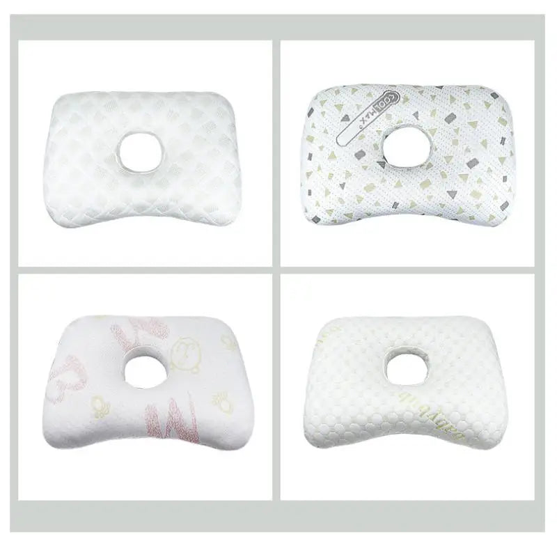 Breathable Ergonomic Pillow With Ear Hole Portable Comfortable Earring Pillow Cotton Filling Ear Piercing Pillow