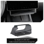 Center Console Screen Under Storage Box For Tesla Model 3/Y Juniper/Launch 2026, Center Console Hidden Storage Organizer Tray