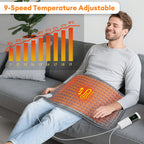 9 Level 4 Mode Timer 30X60cm Electric Heating Pad Blanket Hot Heated Pad for Abdomen Shoulder Knee Legs Winter Warm Washable