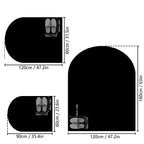Solid color computer chair mat flannel floor mat thickened desk swivel chair arched carpet study soft dressing table foot mat