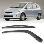 Black Rear Windshield Windscreen Wiper Arm & Blade Set Fit for Honda JAZz FIT 2002 2003 2004 2005 2006 2007 2008
