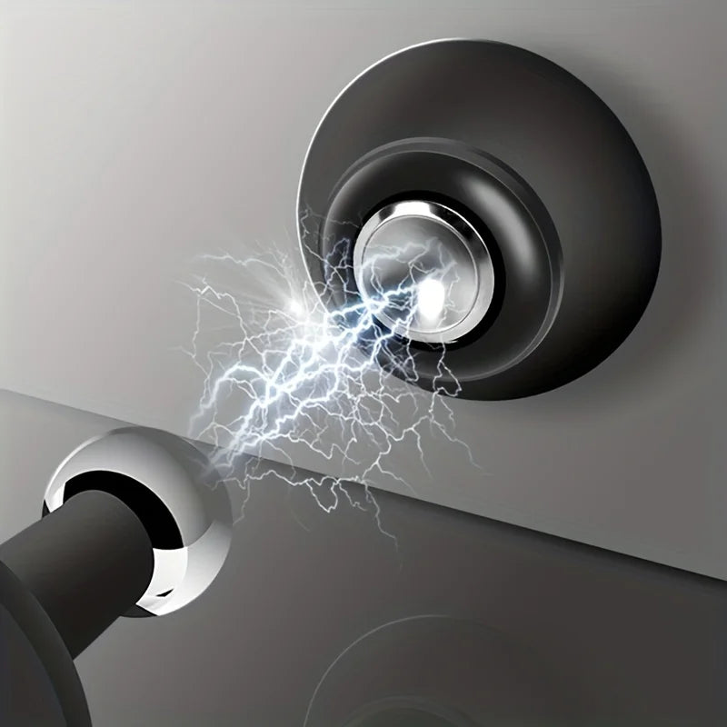 Strong Magnetic Silent Door Stopper Household Bedroom Free-punch Door Suction Anti-collision Silicone Floor Door Stop