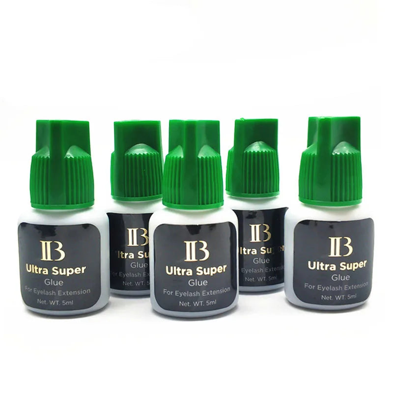 IBeauty Ultra Super IB Glue for Eyelash Extensions 5ml IB Green Cap False Lash Adhesive Makeup Tools Korea Supplies Cola
