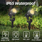 Led Garden Lights Outdoor Lawn Lamp Safety Low Voltage Street Lights IP65 Waterproof 2/4/6/12 in 1 Landscape Lighting Warm White