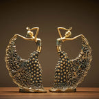Peacock Dancer Model Luxury Atmosphere Decoration Home Living Room Decoration Ceramic Abstract Sculpture Art Decoration Statue