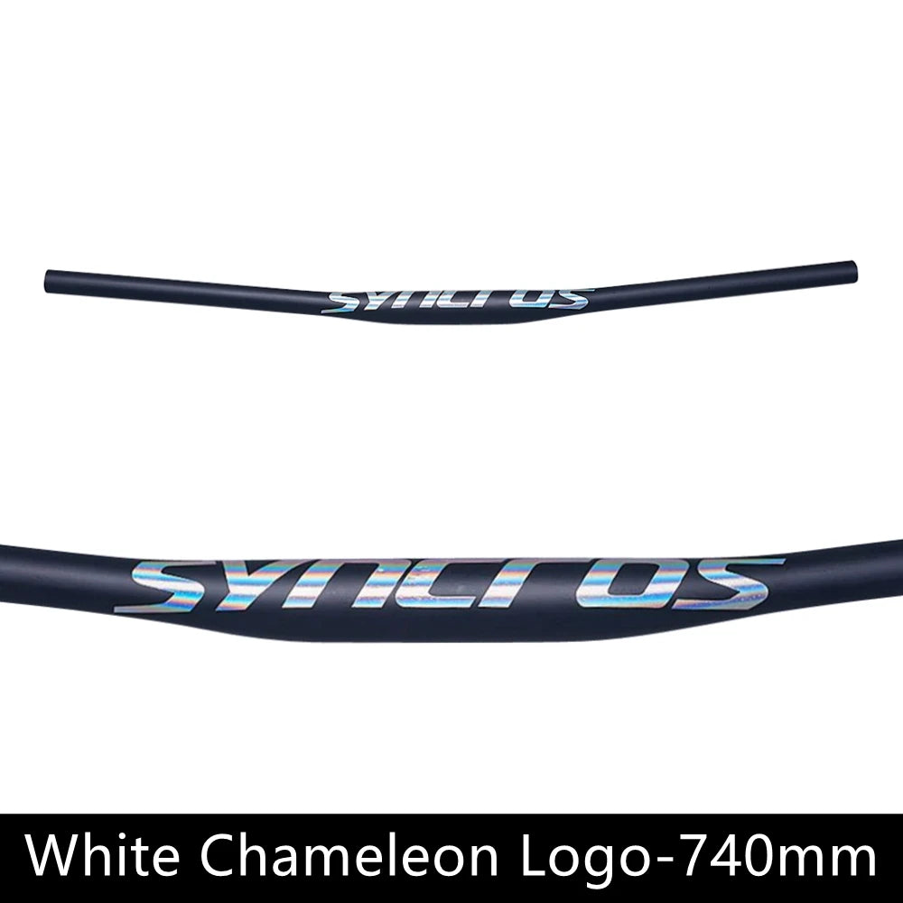 Syncros Carbon Fiber MTB Flat Handlebar 31.8mm Clamp 9° Sweep 580-760mm Black
