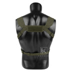 KRYDEX Micro Fight Fat Strap H Harness For MK3 MK4 D3CRM Chest Rig Spiritus Style Shoulder & Back Strap With Male Female Buckle
