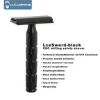 KAMPFE CNC milling high-quality AL7075 aluminum double-edged safety shaver men's exquisite gift hair salon tool