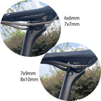ELITAONE MTB Carbon Seat Post Offset 20mm 25.4 27.2 30.9 31.6mm Mountain/Road Bike Seatpost 350-450mm Light 150g