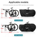 Rhinowalk Road Bicycle Storage Bag Cover Portable Fits 27.5" And below MTB/700C Road Bike Light Bike Travel Carry Shoulder Bag