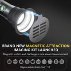 SIDANDE PHOTOOLEX 10W Flashlight Four Color Projection Light Built-in 8400mAh Rechargeable Battery For 4 hours Full-power output