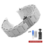 Rubber Clad Steel Watch Strap for Armani Ar5889 5890 5905 5920 Waterproof Silicone Watch Band Accessories 20mm 23mm Wrist Strap