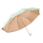 Women's UV Protection Folding Umbrella UPF50+ Lightweight Portable Parasol, 8K Aluminum
