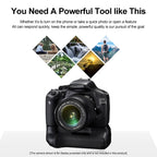 BG-550D BG-E8 Vertical Battery Grip for Canon EOS 550D 600D 650D 700D Rebel T2i T3i T4i T5i Anti-slip Stable Shooting
