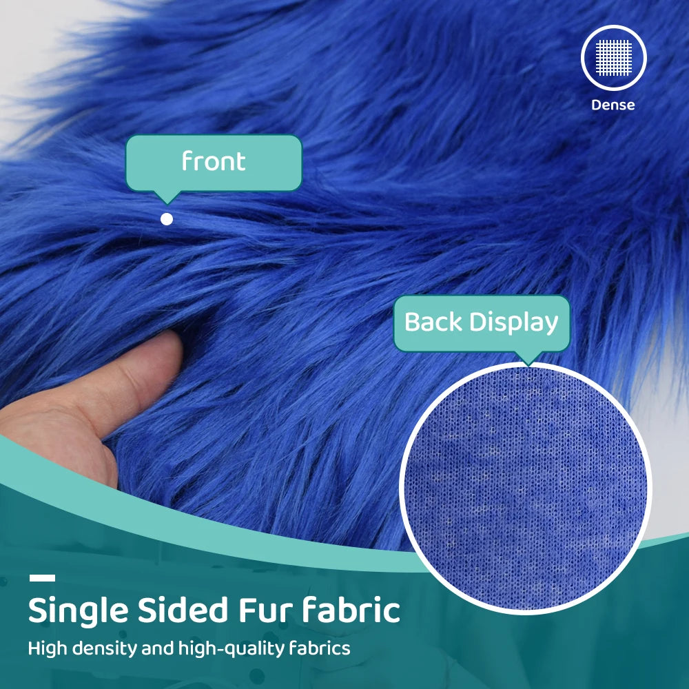 Sewbato faux fur fabric plush simulation fur cloth for sewing cosplay 160x50cm