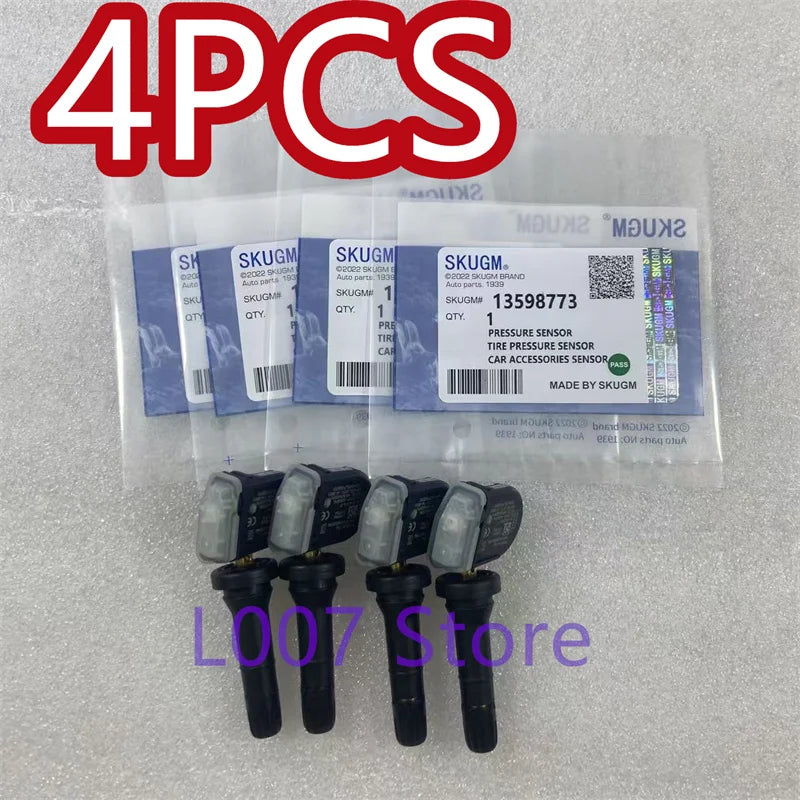TPMS Tire Pressure Sensor 433MHz 4pc for Chevrolet Aveo Malibu Cadillac CT6 SRX Opel Antara Mokka