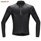 Santic Men's Lightweight Skin Coat Outdoor Packable Waterproof & Windproof Cycling Windbreaker MTB/Road Riding Bicycle Jackets