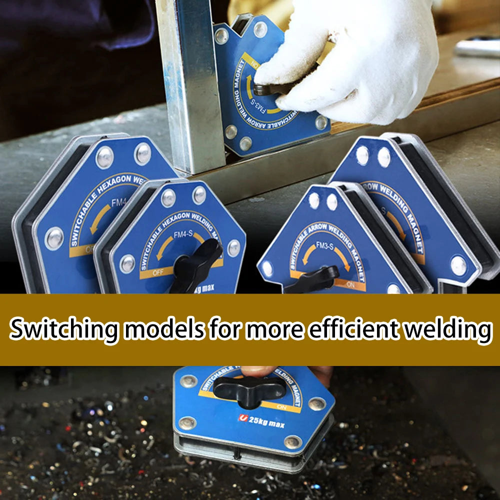 12.5/25/50/75Kg Magnetic Welding Holders Angle Solder Arrow Magnet Weld Fixer Positioner Ferrite Holding Auxiliary Locator Tools